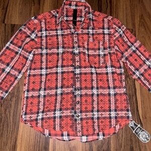 Chrome hearts loose ends button up